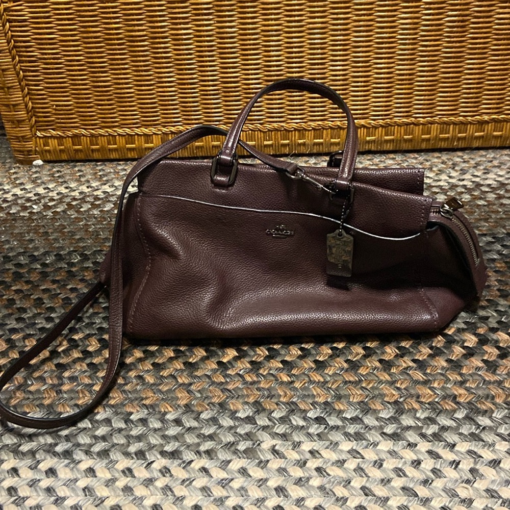 Plumb purple Coach Purse